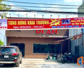 Công trình thi công Ốp tường, Lam nhựa giả gỗ tại Billiard Club Dĩ An